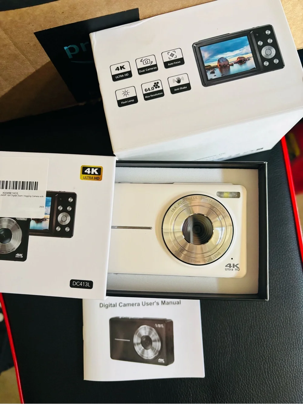 4K Ultra HD Black Compact Digital Camera